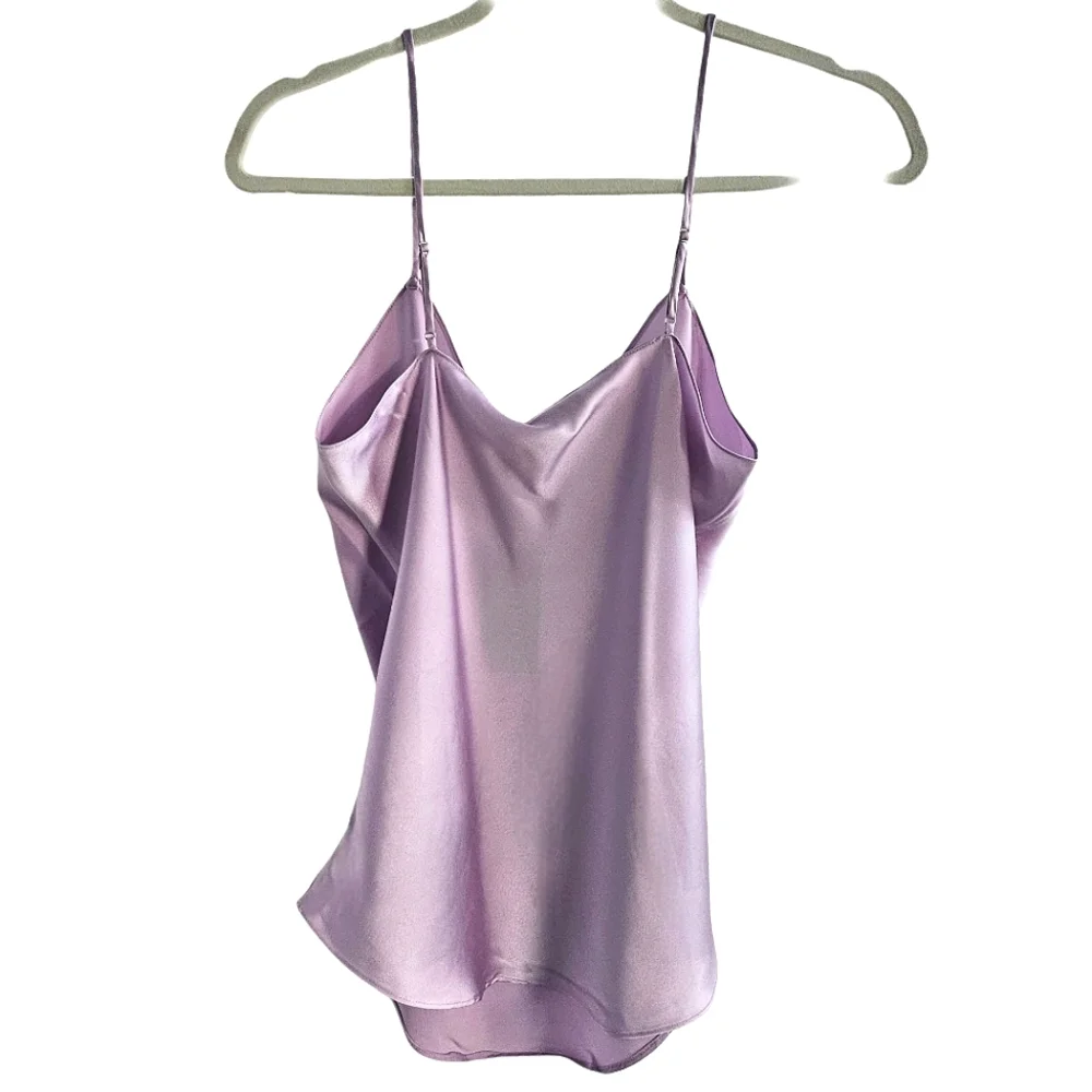 ❤️SPECIAL❤️NWT. POLO RALPH LAUREN Satin V-Neck Cami In Lavender - Picture 12 of 14